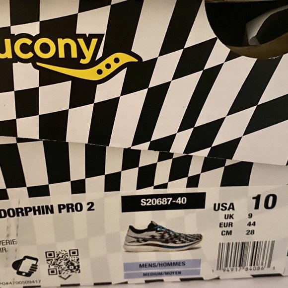 Saucony Endorphin Speed Pro 2 Men's Size 10 Reverie White Black S20688-40 New - Picture 10 of 10